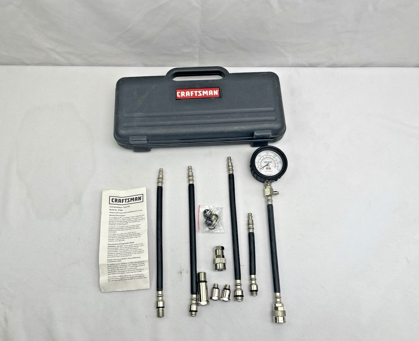Craftsman Small Engine Compression Test Kit 47089 Automotive Diagnostic Tool