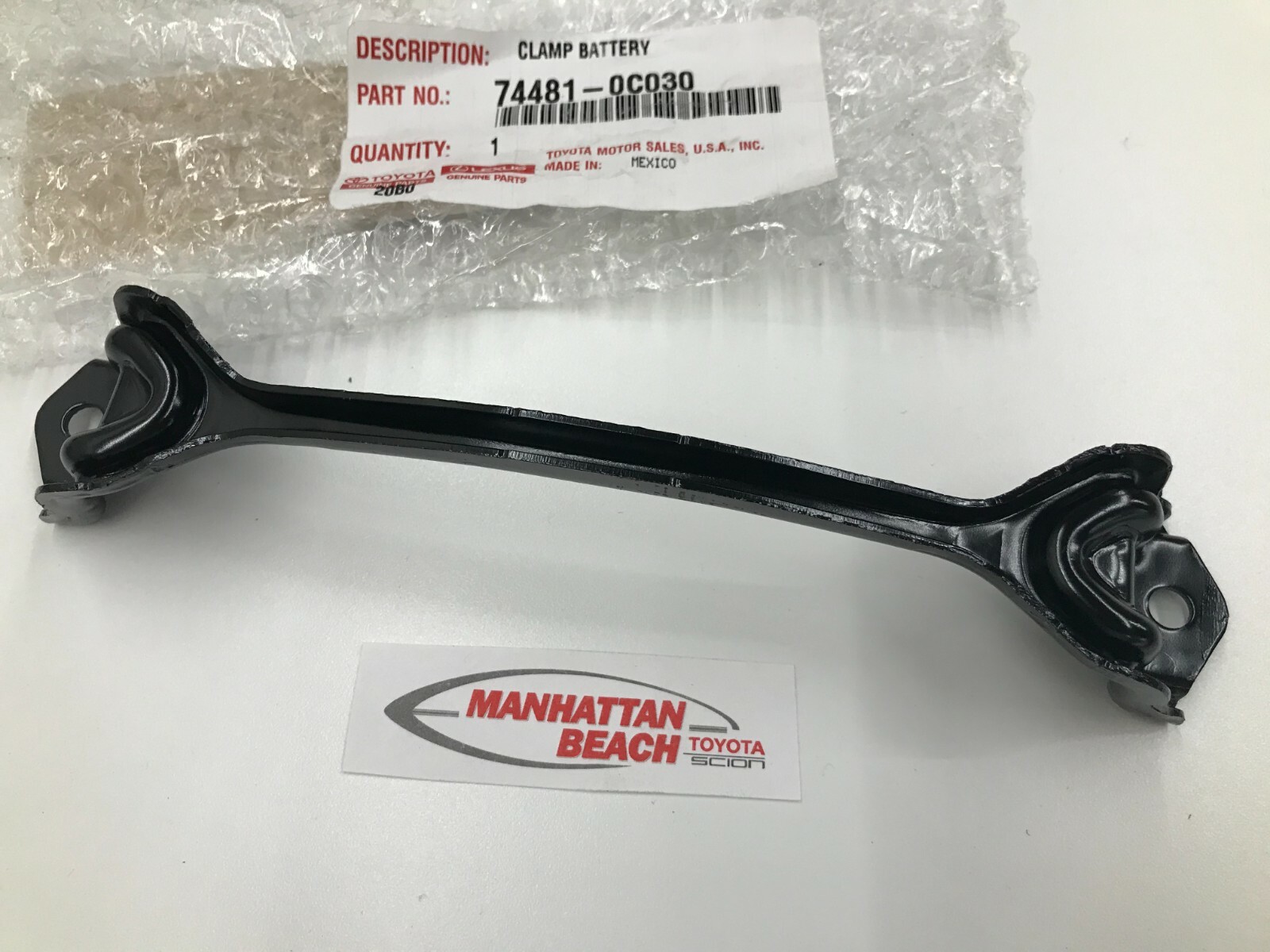 08-20 TUNDRA 08-20 SEQUOIA BATTERY HOLD DOWN CLAMP BRACKET OEM 74481-0C030