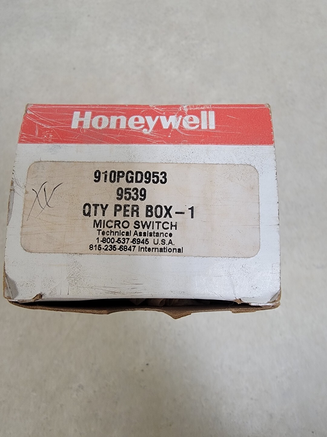 HONEYWELL MICRO SWITCH SENSING AND CONTROL ROTARY SWITCH 910PGD953 9539