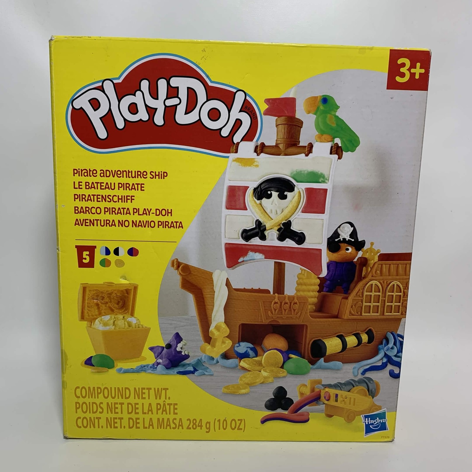 Play-Doh Pirate Adventure Ship Playset F7370 F7320 New Damaged Box