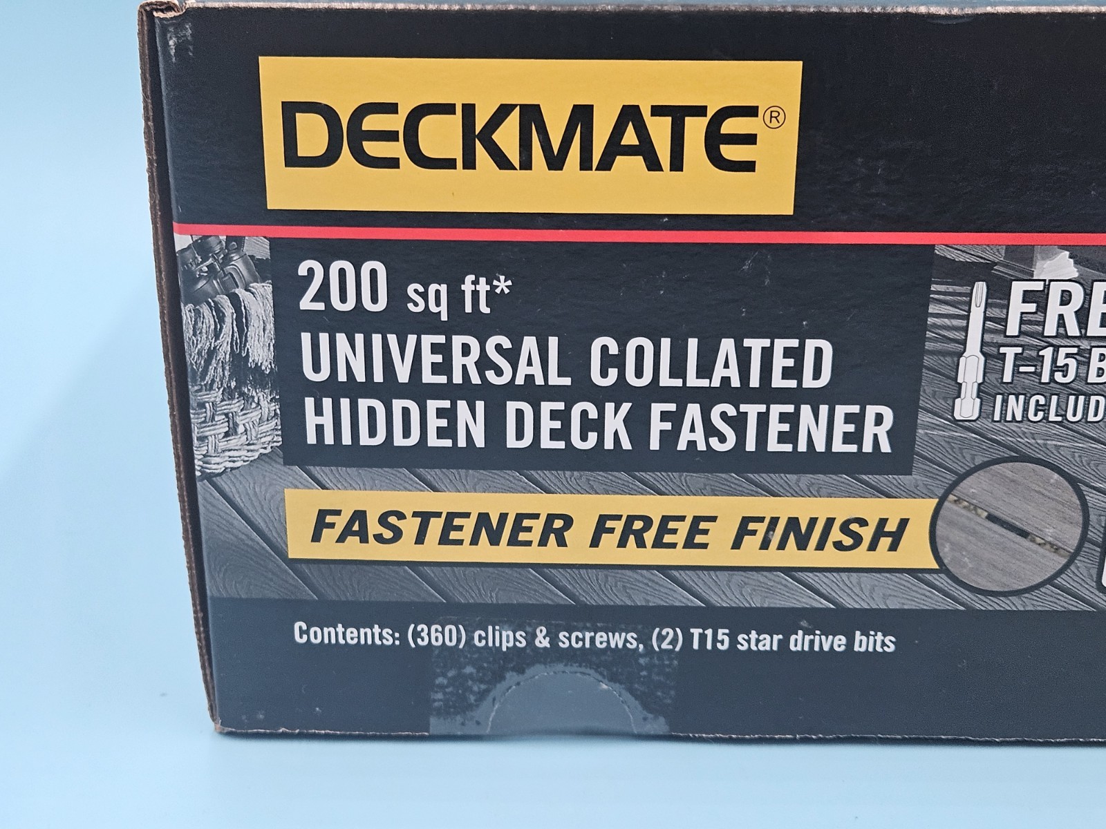 DECKMATE 200 Sq Ft Collated Hidden Deck Fastener Grooved Decking - New