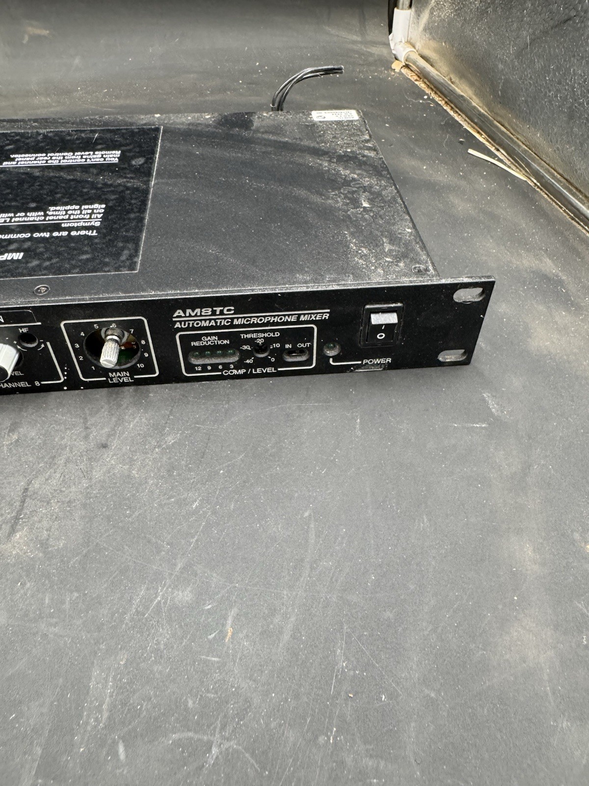Lectrosonics AM8TC Automatic Microphone Mixer. No power supply