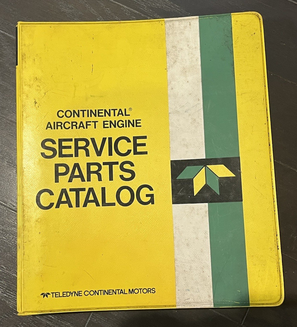 1970 Continental C-75, C85, C 90, O-200 Engines Illustrated Parts Catalog OEM