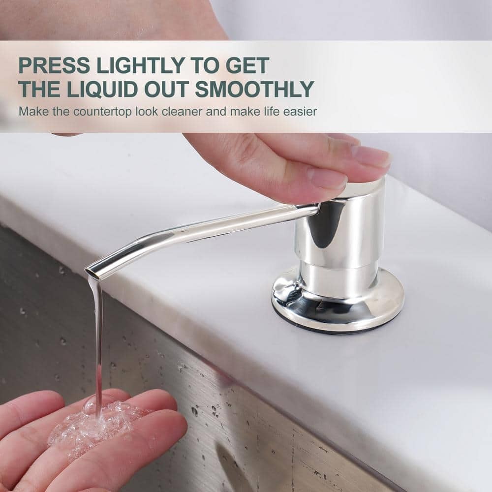 Single Handle Pull Down Sprayer Kitchen Faucet with Soap Dispenser, Advanced Spr