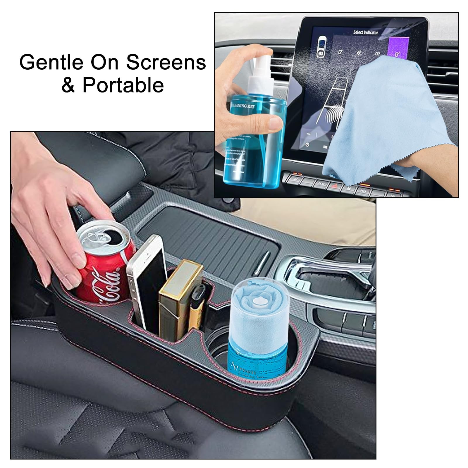Screen CD Cleaner Solution Spray Compact Disc CD-DVD Cleaning Fluid 1 Pack, Blue