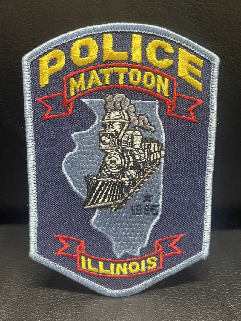 MATTOON, ILLINOIS,  POLICE DEPARTMENT PATCH - POLICE UNITY TOUR - TRAIN LOGO