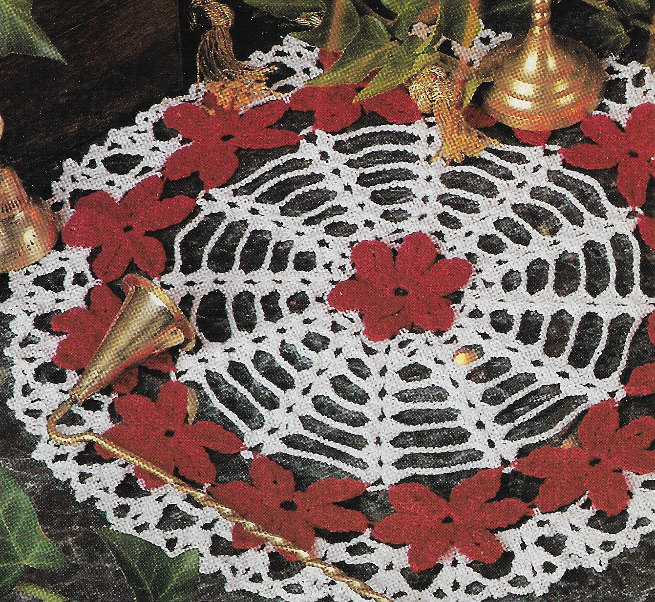 Ring of Roses Doily crochet pattern instructions