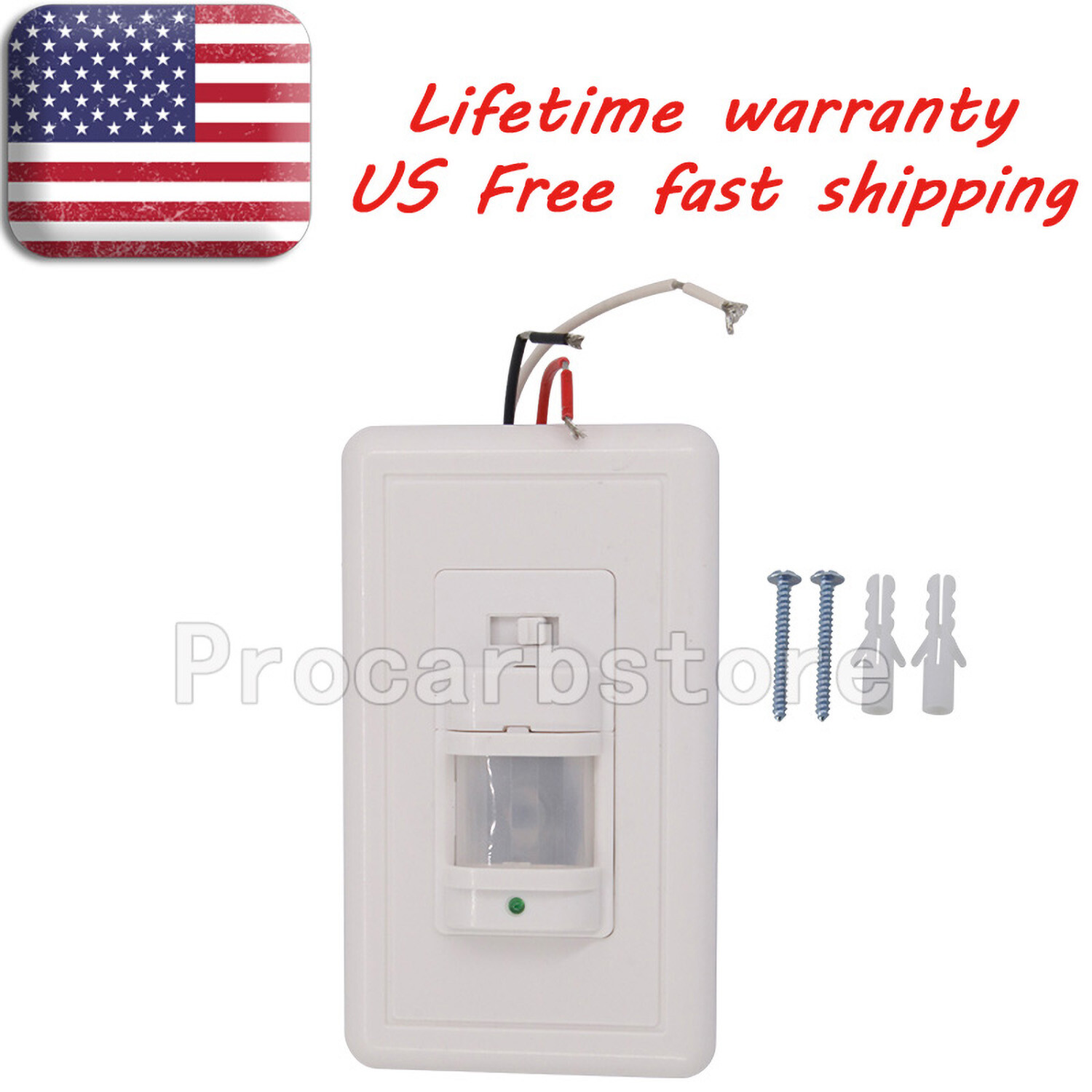 US Automatic PIR Occupancy Motion Sensor Light Switch Auto On/Off Infrared