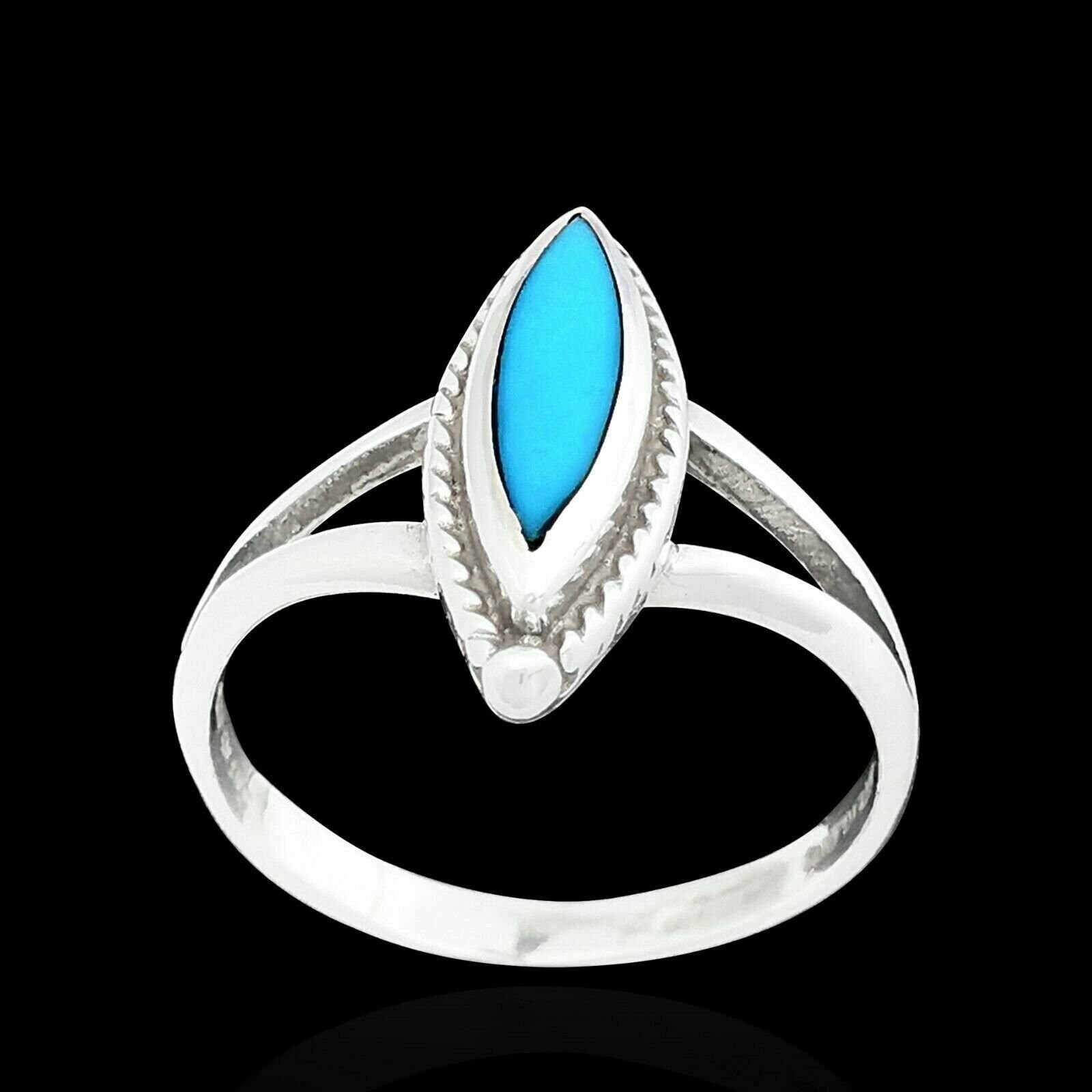 Twisted Wire Marquise Ring, Blue Resin, Size: 4