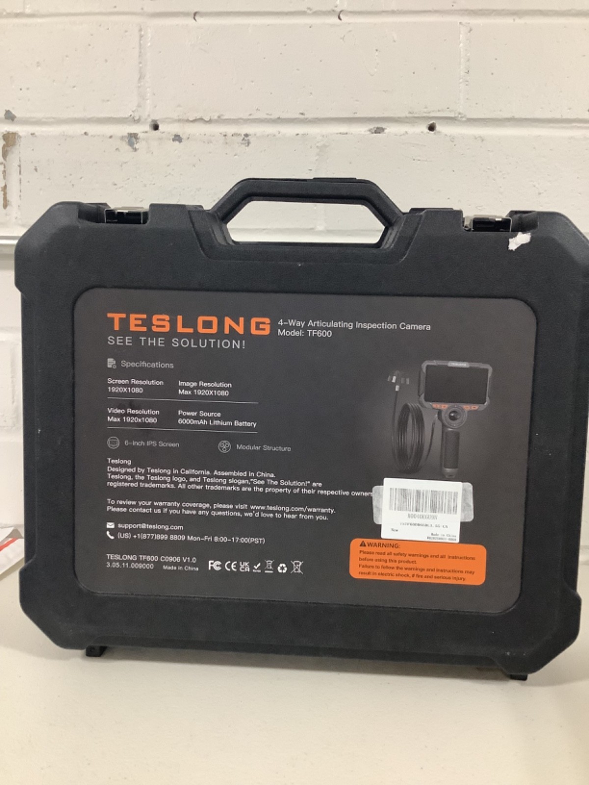 Teslong 4 way Articulation Borescope Inspection Camera 6'' Monitor