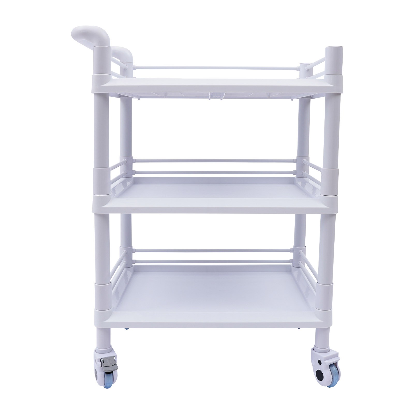 Mobile Utility Cart 3 Tier Rolling Storage Cart with Wheels for Spa Salon
