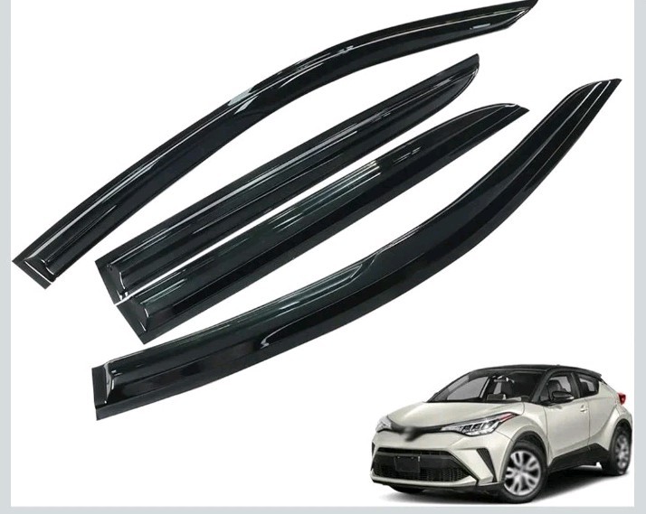 Side Window Visors Deflectors Wind Rain Guard for Toyota C-HR CHR 2017-2020