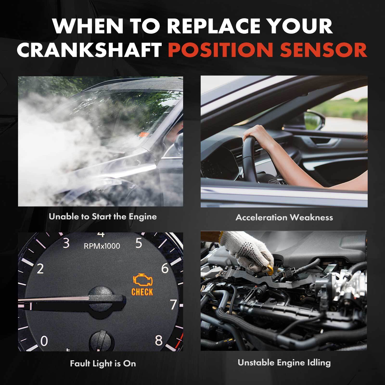 Crankshaft Position Sensor for Mercedes-Benz 300E 1993 190E E320 S420 S500 SL500