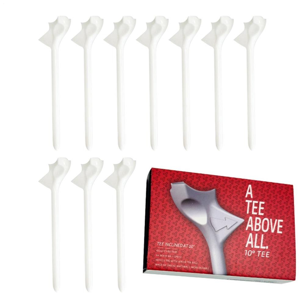 Flight Path Golf Tees 3-1/4inch 10 Pieces Par Tee Stability Reduce Forceful ╏