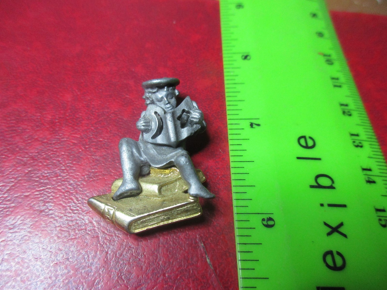 Pewter and Brass Angel Pin