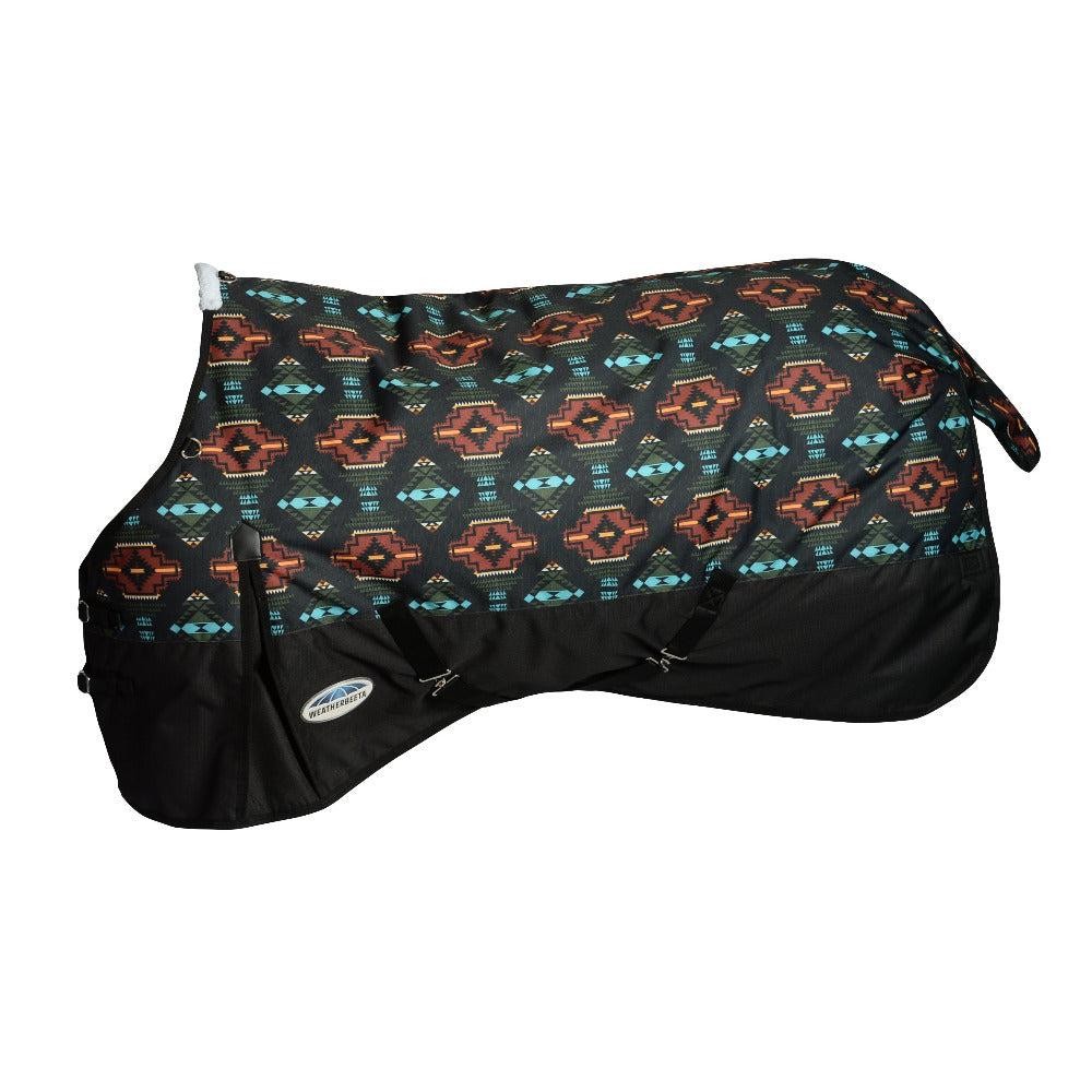 WeatherBeeta ComFiTec Essential Standard Neck Lite Turnout-BLACK WESTERN PRINT-C