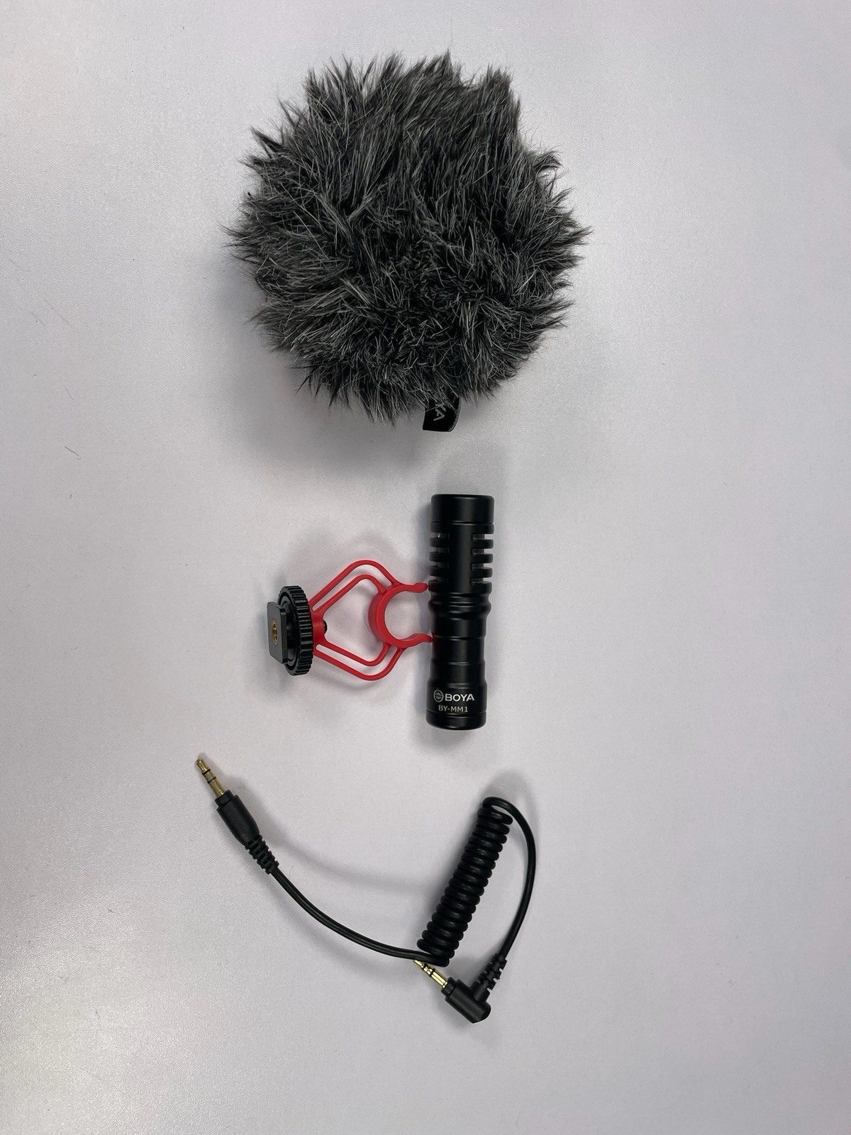 BOYA BY-MM1 Shotgun Microphone Kit Camera Phone w/ Deadcat Tested