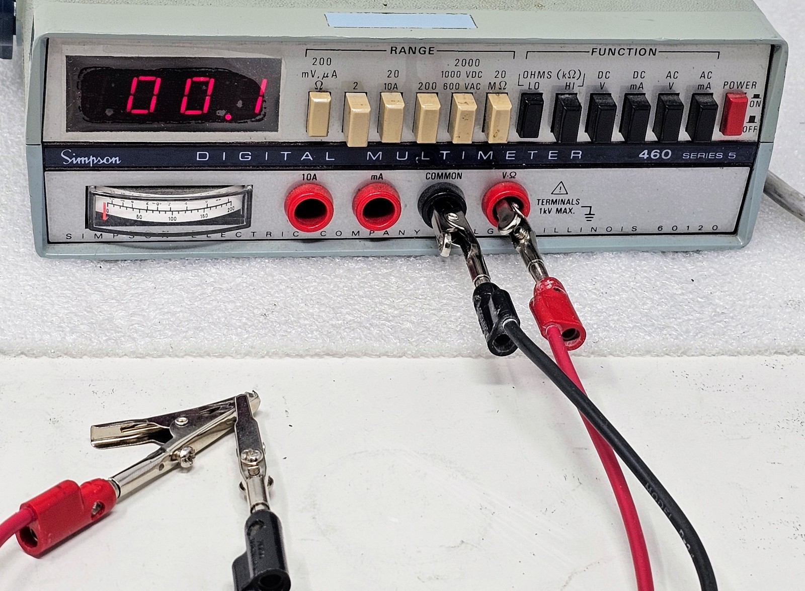 Simpson Digital Multimeter 460 Series 5 460A (No Test Leads)