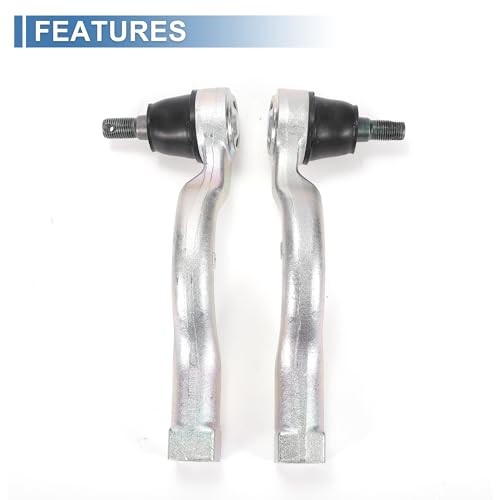 2pcs Front Outer Tie Rod Ends Kit Suspension Steering Tie Rod End for