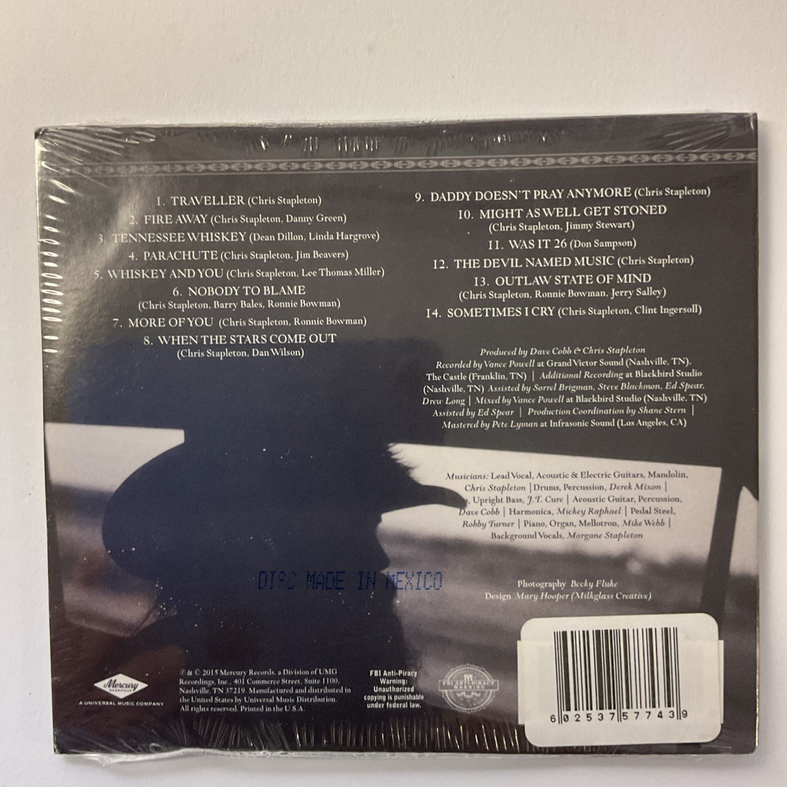 Traveller by Stapleton, Chris (CD, 2015) NEW