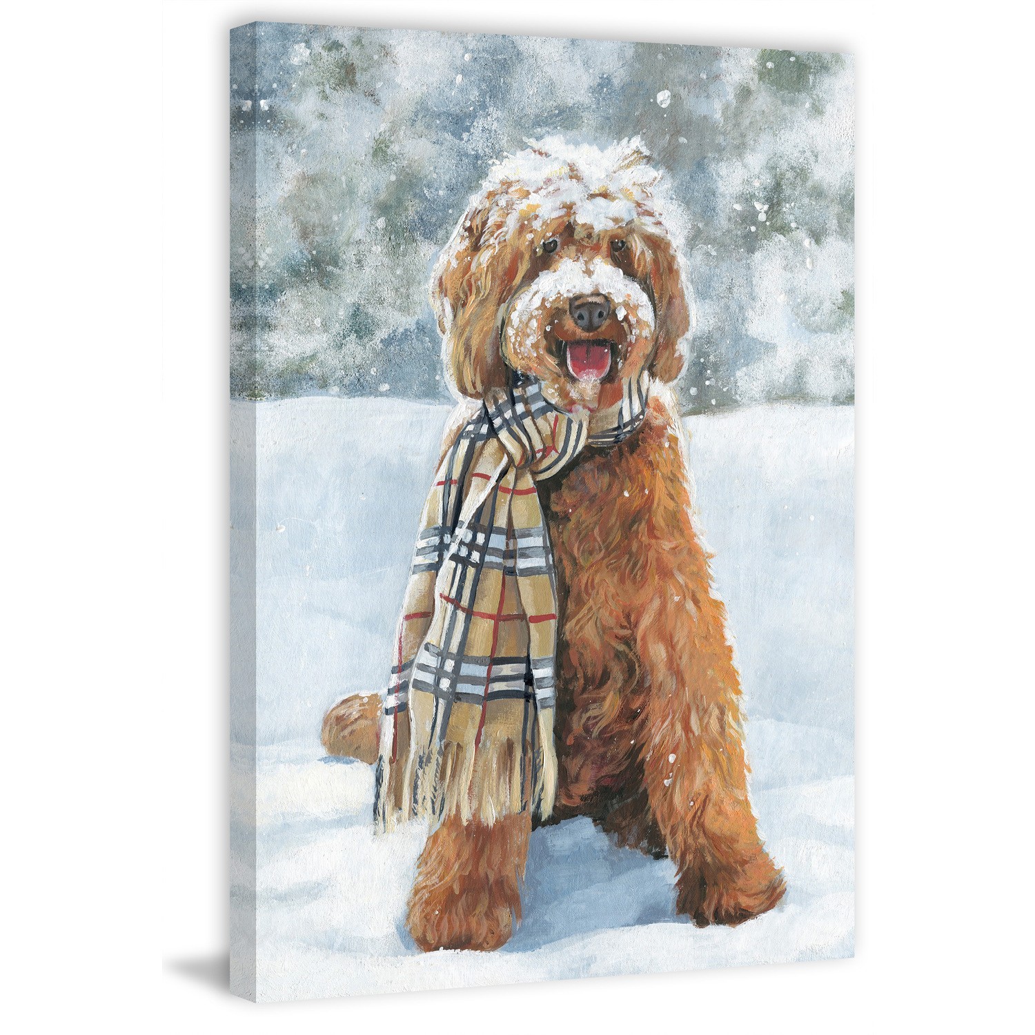 Marmont Hill Winter Ready Painting Print on Wrapped Canvas 8X12