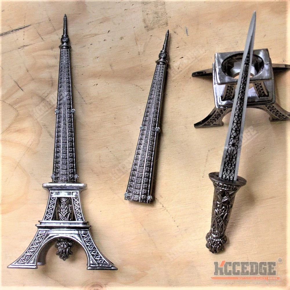 10" Eiffel Tower Standing Display w/ Metal Blade Letter Opener w/ GIFT BOX
