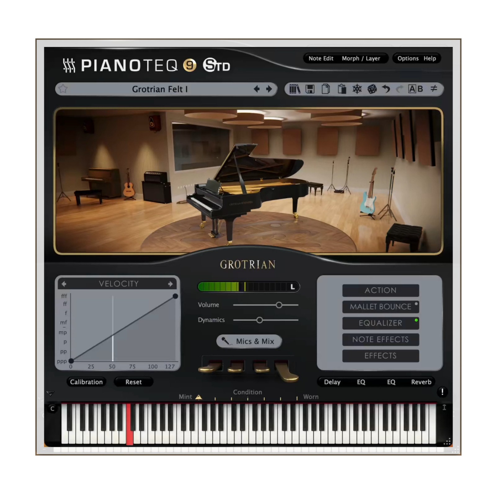 Pianoteq Grotrian Concert Royal Grand Piano Add-On with 241 Modelled Strings