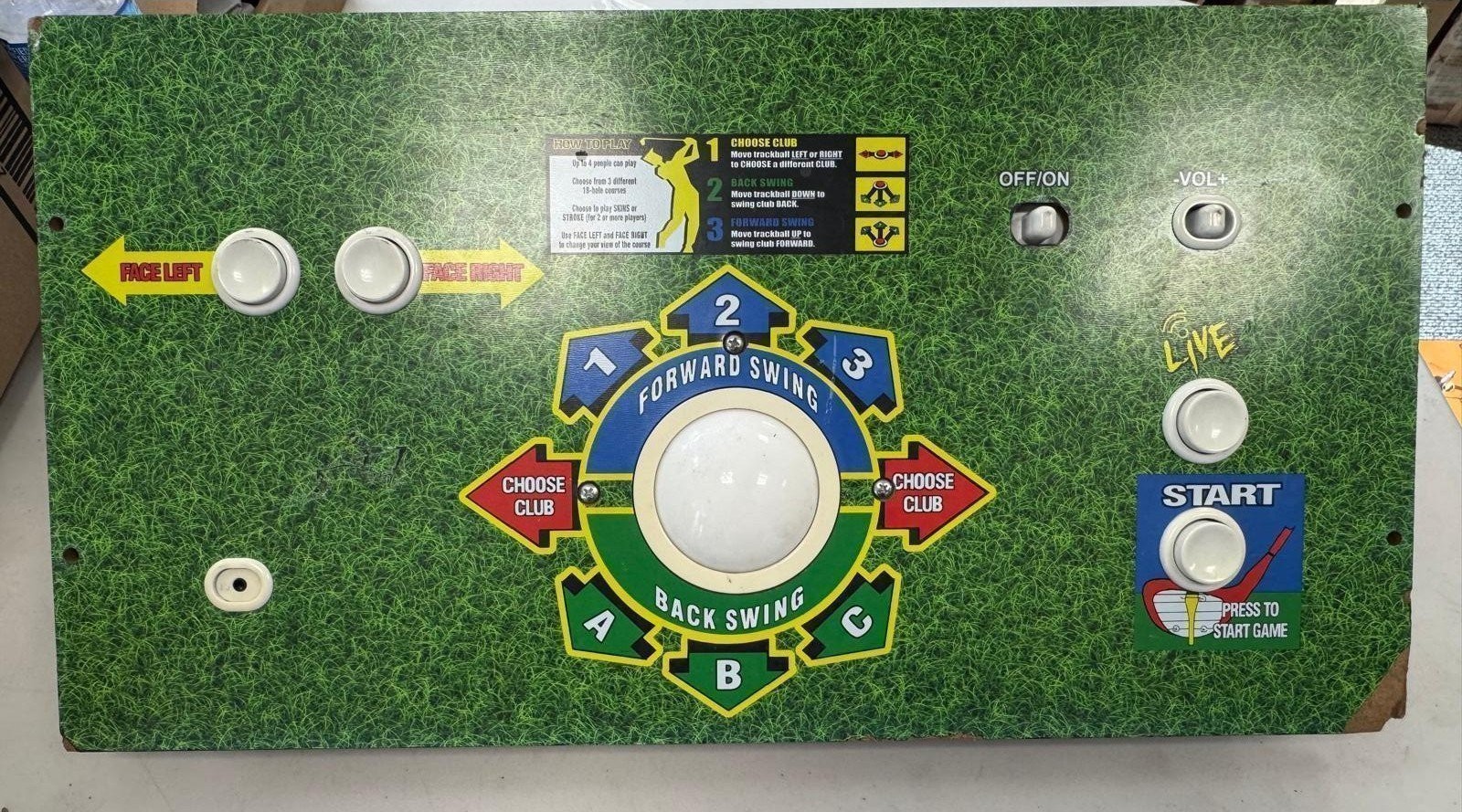 Arcade1UP Golden Tee 3D Deluxe Arcade Machine - Control Deck ONLY