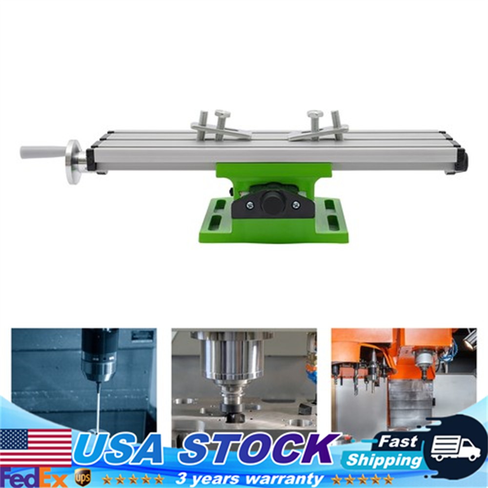 Cross Slide Drill Press Bench Axis Mill Machine Work Table Compound Vise Vice