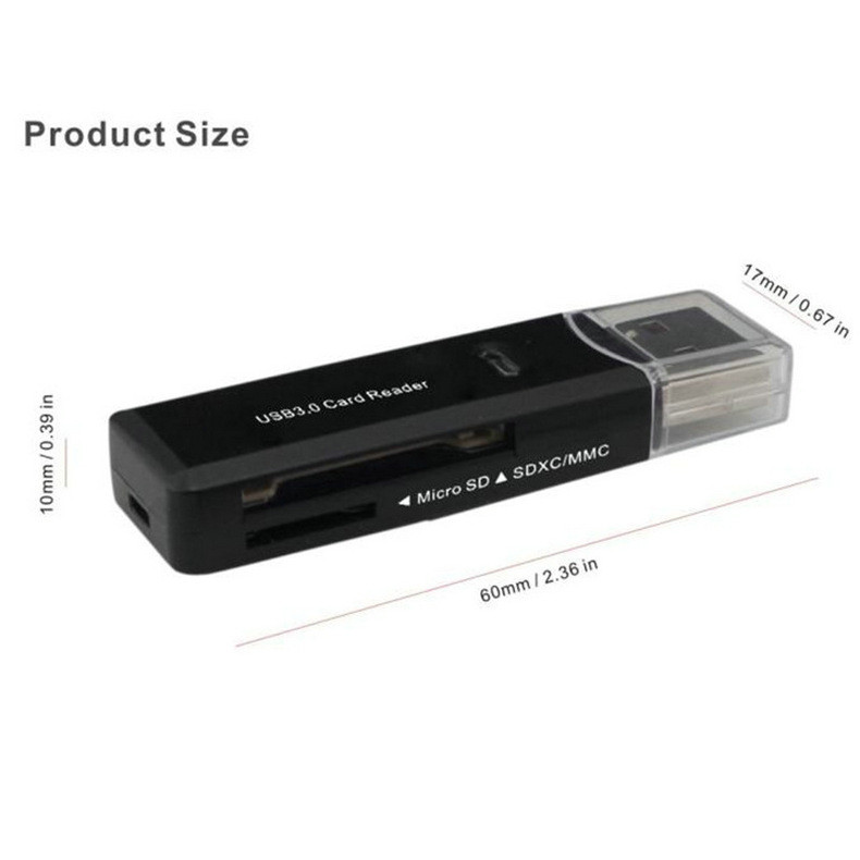 USB3.0 SD Card Reader for PC Micro SD Card to USB Adapter for Camera Memory C