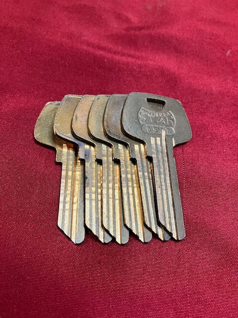 Lot Of 6 Star S43(5SA7) Keyblanks, For Sargent Locks