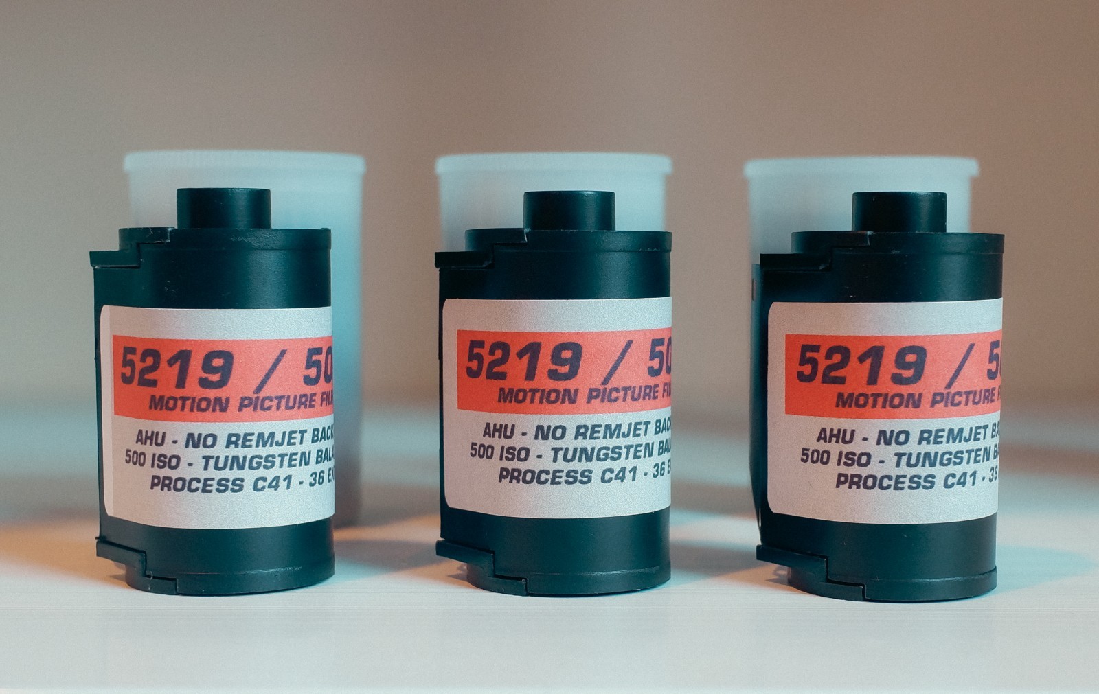 3 Pack - Kodak Vision3 5219 AHU - NO REMJET LAYER - C-41 - 35mm Film - 36 Exp