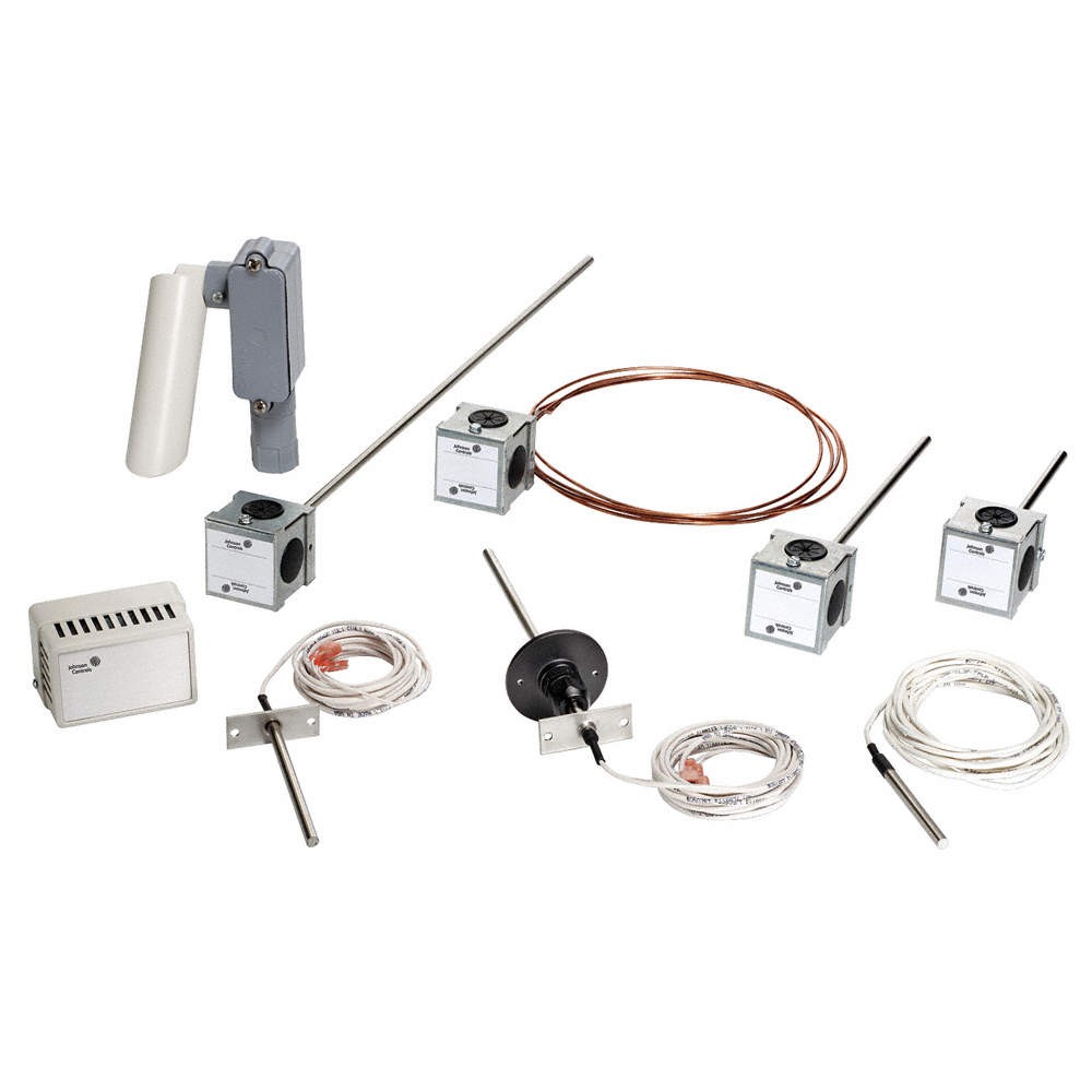 JOHNSON CONTROLS TE-636GM-1 Duct Temp Sensor, Thermistor, 32-158 F 36P646
