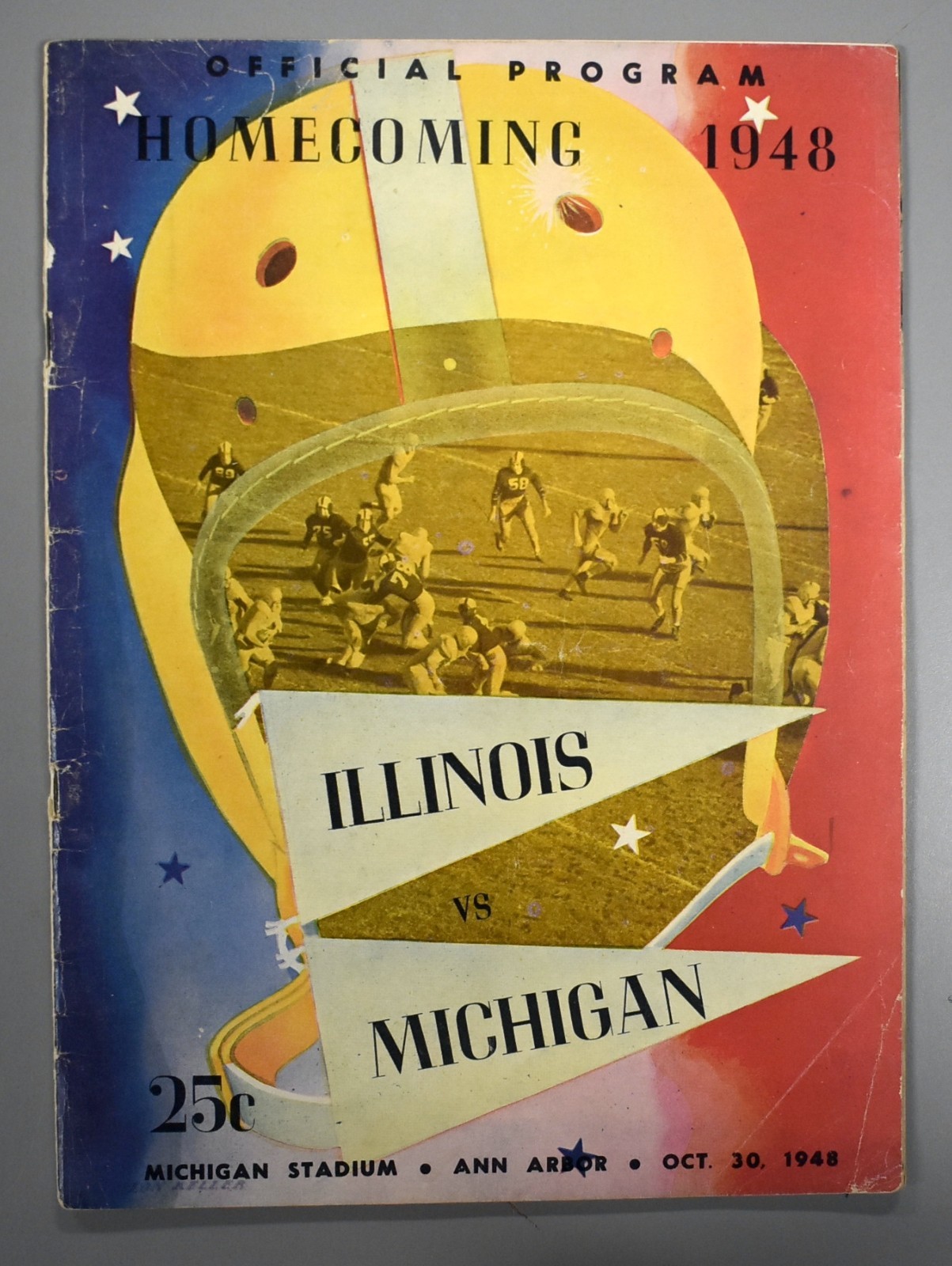 University Of Michigan vs Illinois October 30th 1948 Official Game Program