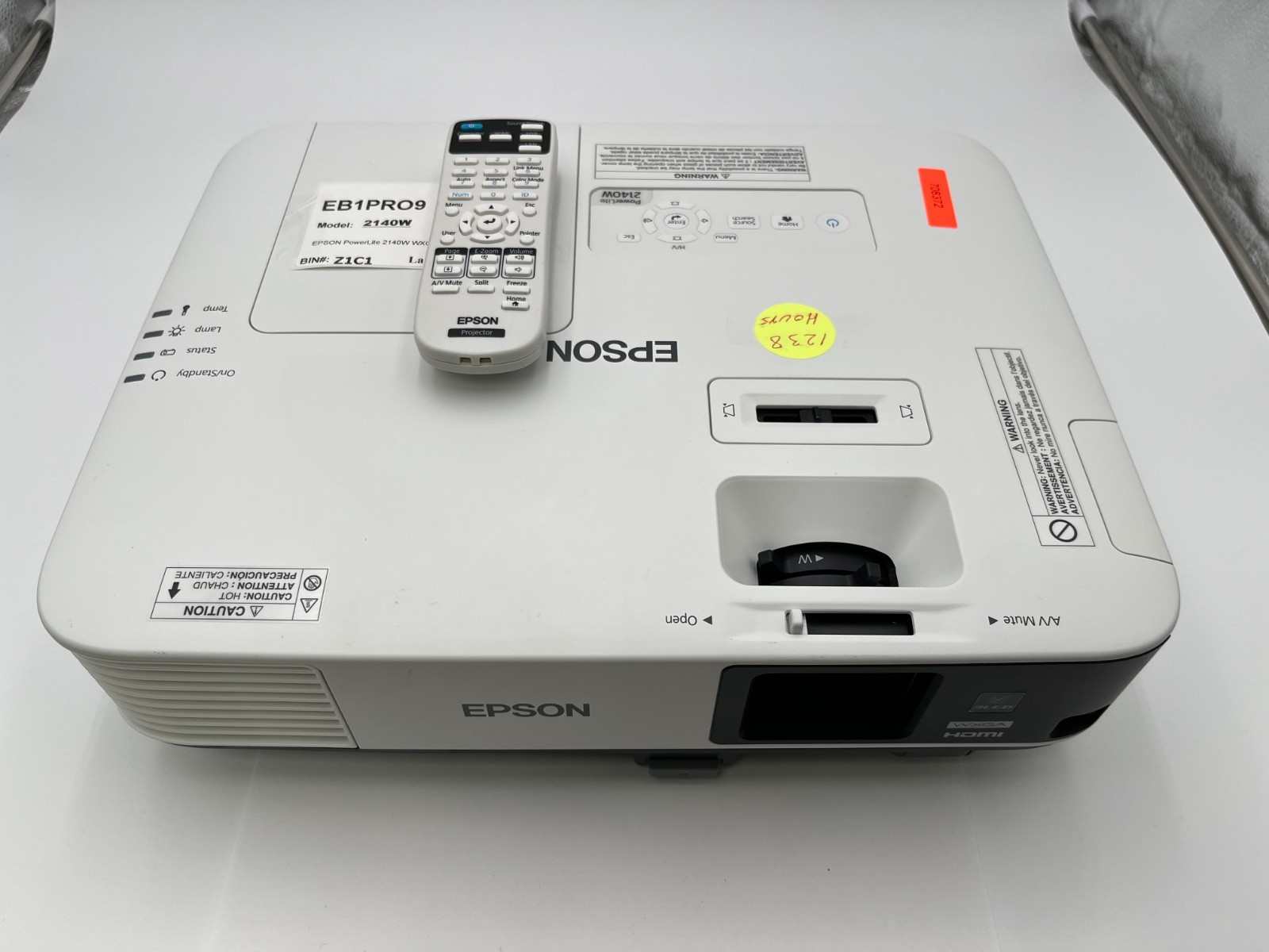 EPSON PowerLite 2140W WXGA 3LCD Projector H819A