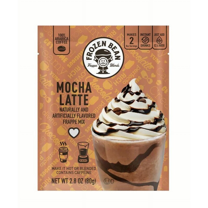 (12 Pack)Frappe Blend Medium Roast, Instant Coffee Packets, Mocha Latte, 2.8 oz