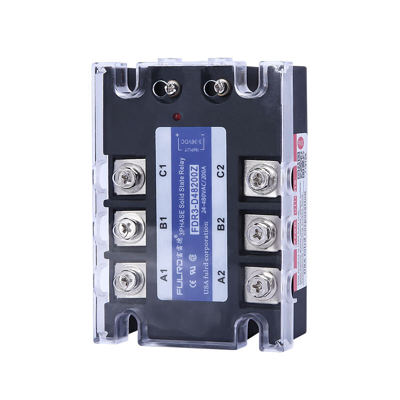1pcs FDR3-D48200Z 200A DC-AC 24-480VAC 3-36VDC Three-phase Solid State Relay
