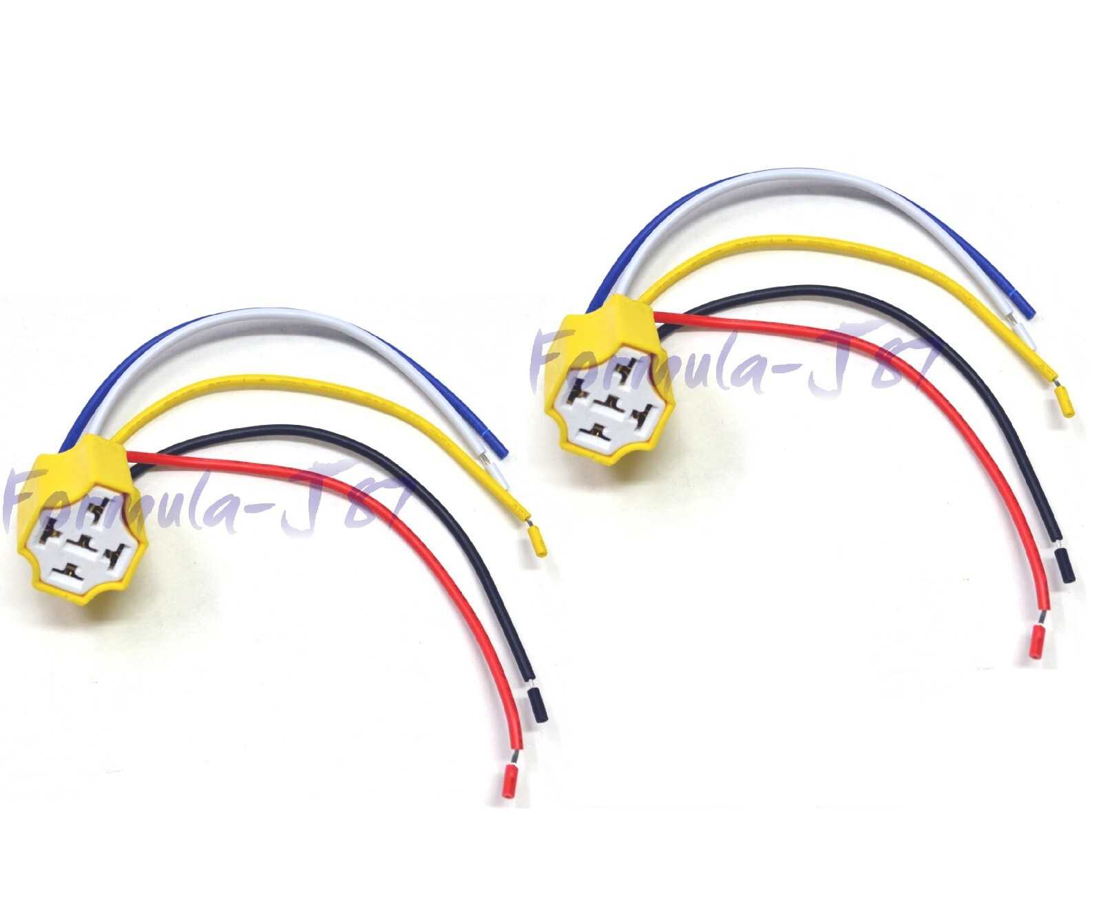 Wire Harness Pigtail Female EP27 Two Connectors Car Relay Light Ceramic Socket
