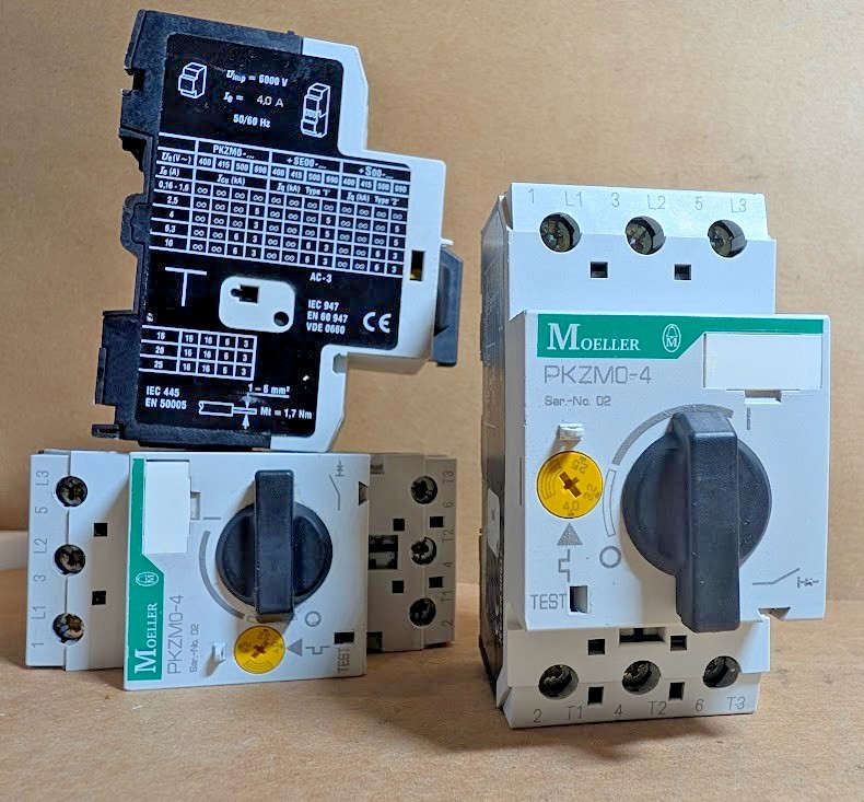 Eaton / Moeller PKZM0-4 IEC Motor Protection Breaker, 2.5-4A, 072737 (New NB)