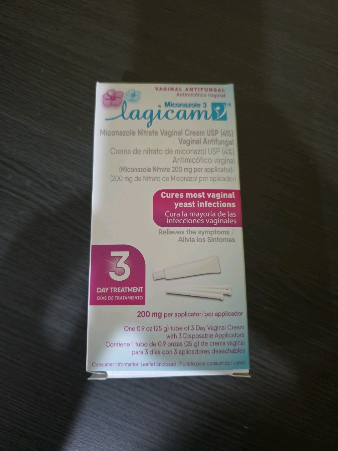 NIB Lagicam Miconazole 3 Cream - 3 Day Treatment Exp: 06/2027 Free Ship