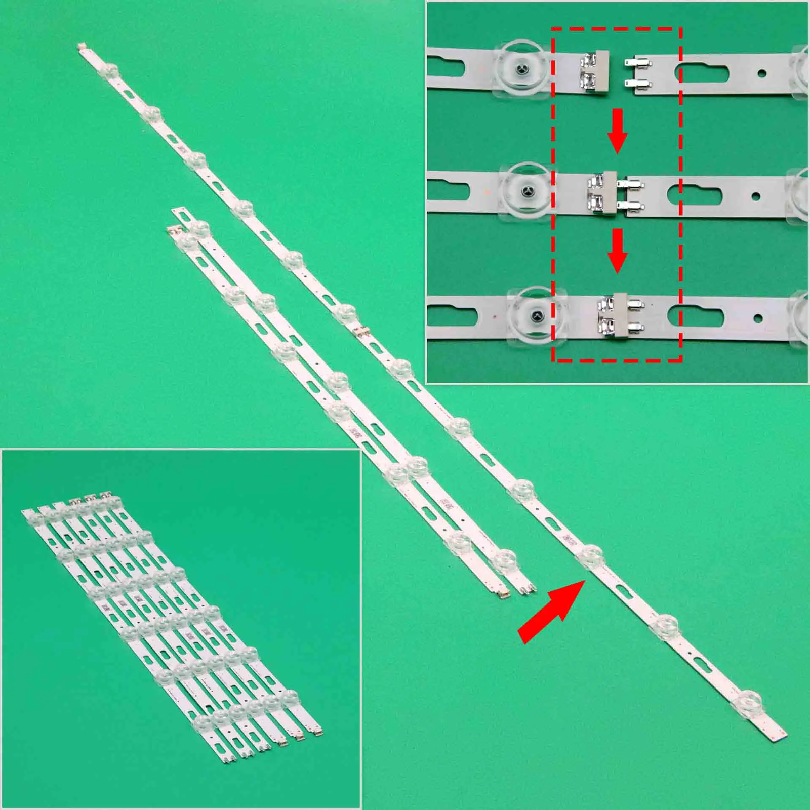 LED Strips For Samsung LM41-00887A LM41-00888A JL.D500C1330-408AL-M UN50TU8000