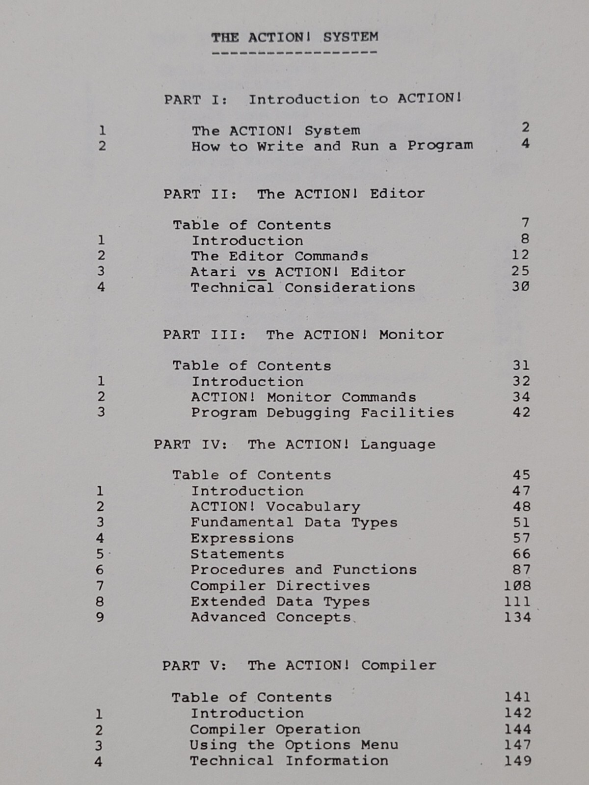 Action Atari 400 800 OSS Programming Language w/ Toolkit Run Time Disk + Manuals