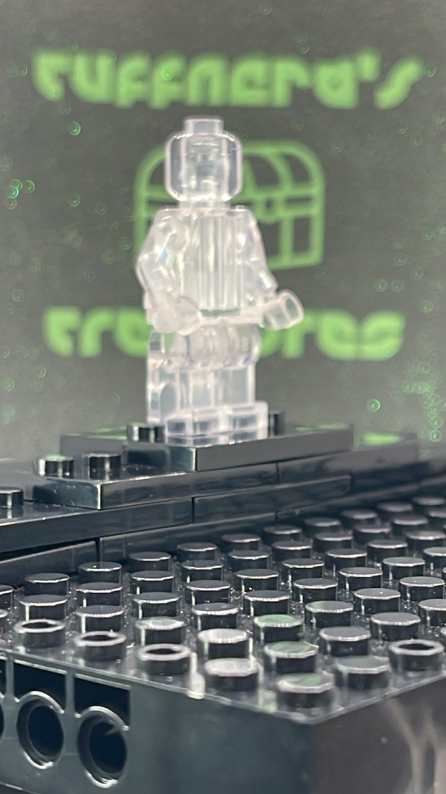 CUSTOM BLANK MOC TRANSPARENT CRYSTAL CLEAR MINIFIG