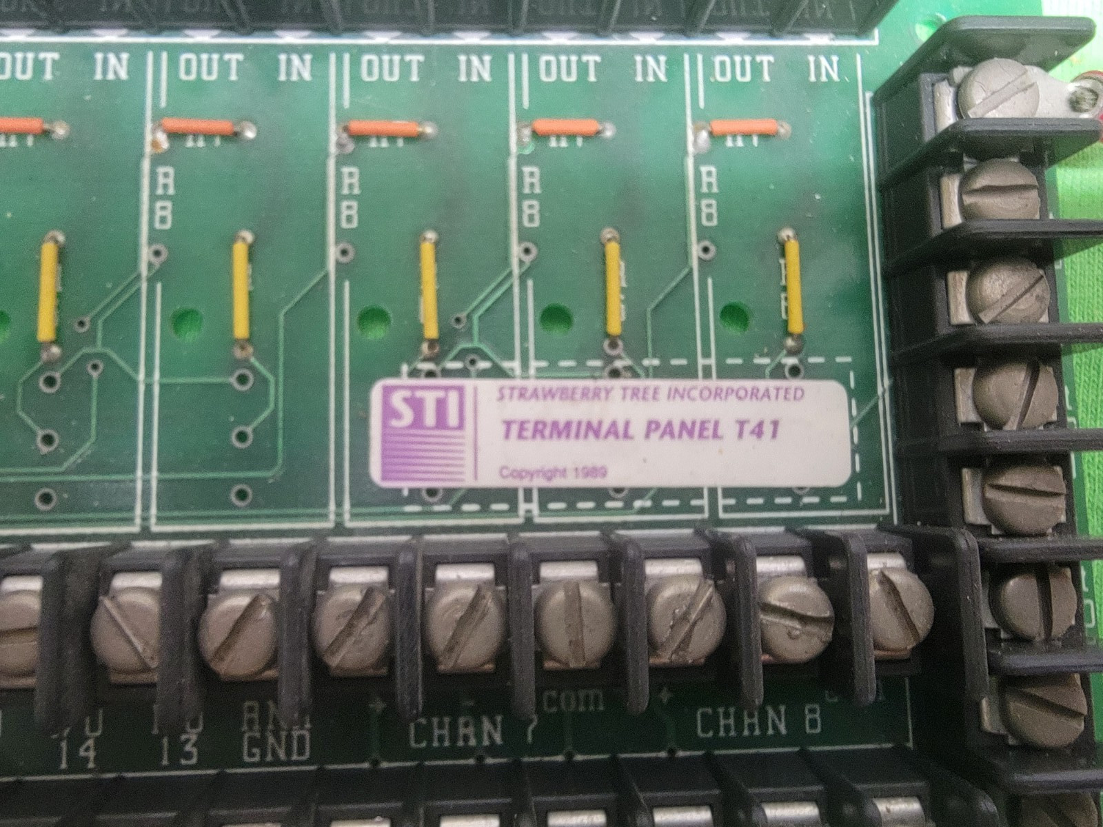 Strawberry Tree Incorporated TERMINAL PANEL T41 (1989)