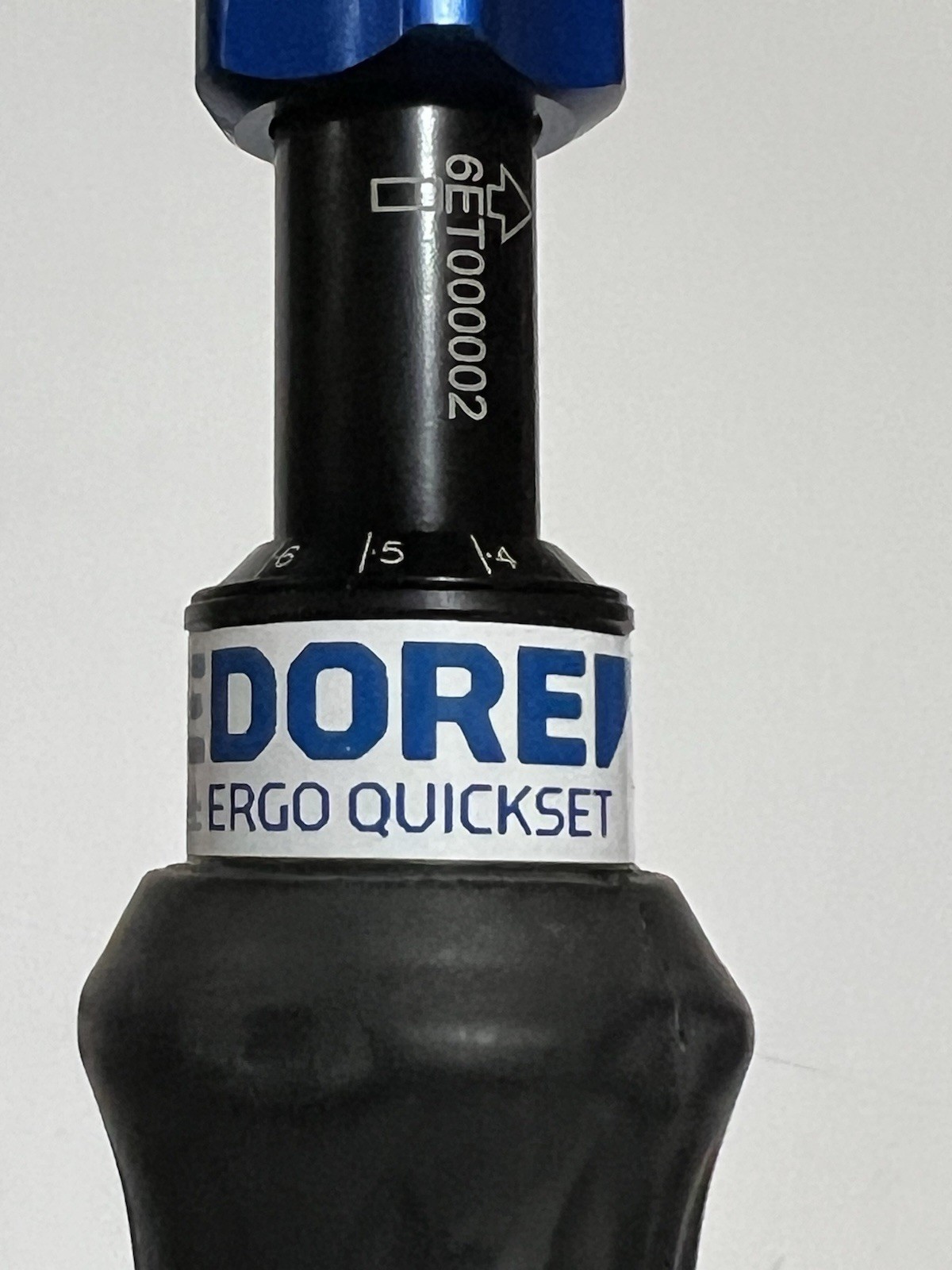 Gedore QSA12FH Hex Bit Adjustable Torque Screwdriver 2-12 In/Lb Box Paperwork