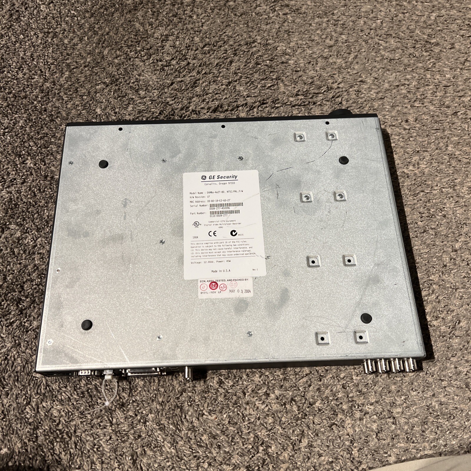 ge interlogix DVR DVMRe-4eZT-80 Tested & Working