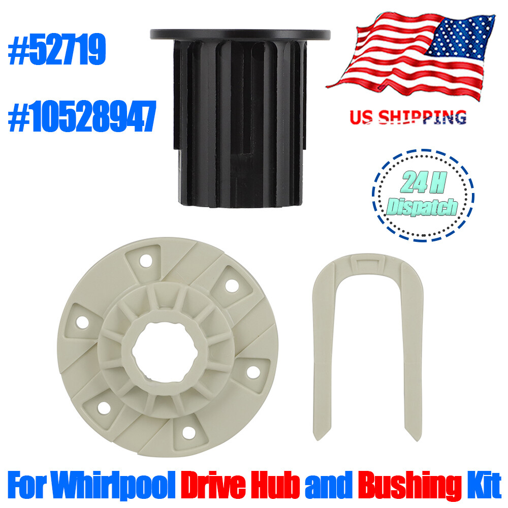 Hub and Bushing Kit 52719 For Whirlpool Washer Fixes Basket Tub Wobble #10528947