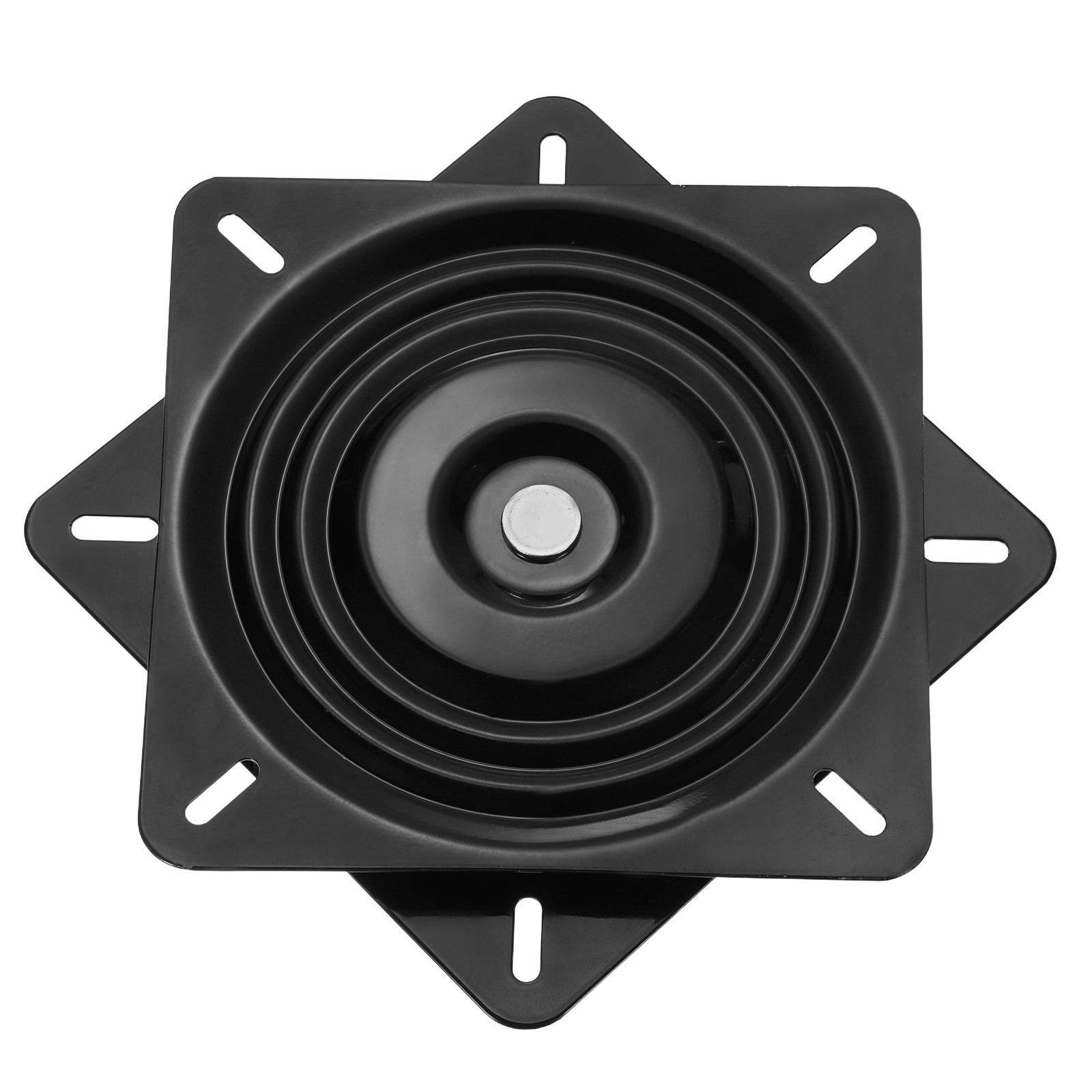 10" Bar Stool Swivel Plate, Rotation Lazy Susan Turntable (Black, 250x2mm)