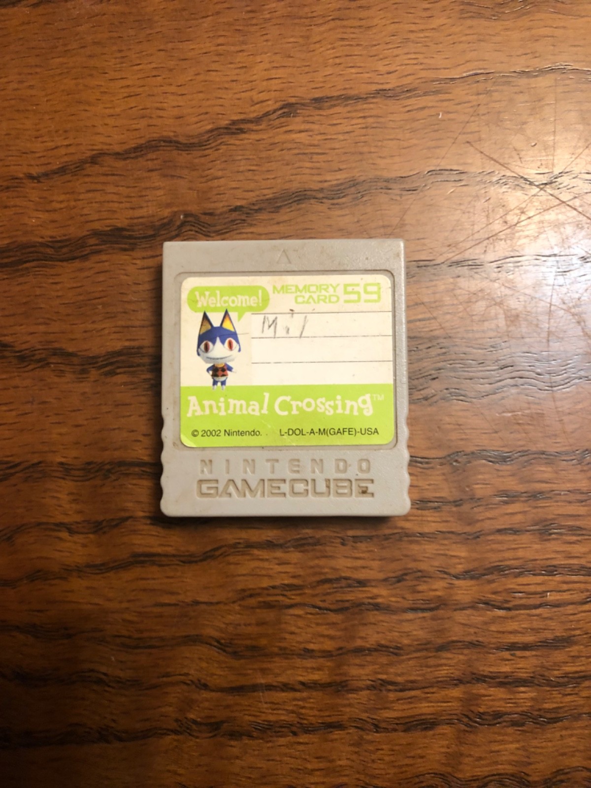 Nintendo Animal Crossing Gamecube Memory Card