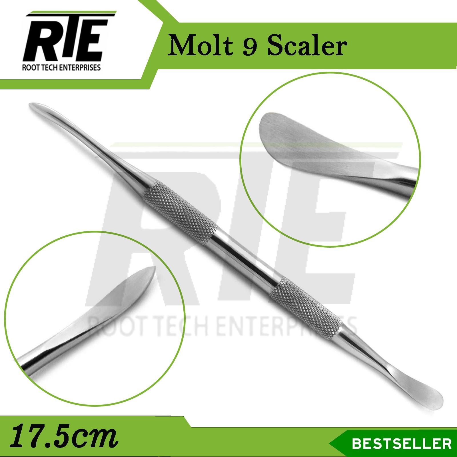 5PCS Dental Periosteal Elevator Molt #9 Oral Surgery Implant Tissue Instrument